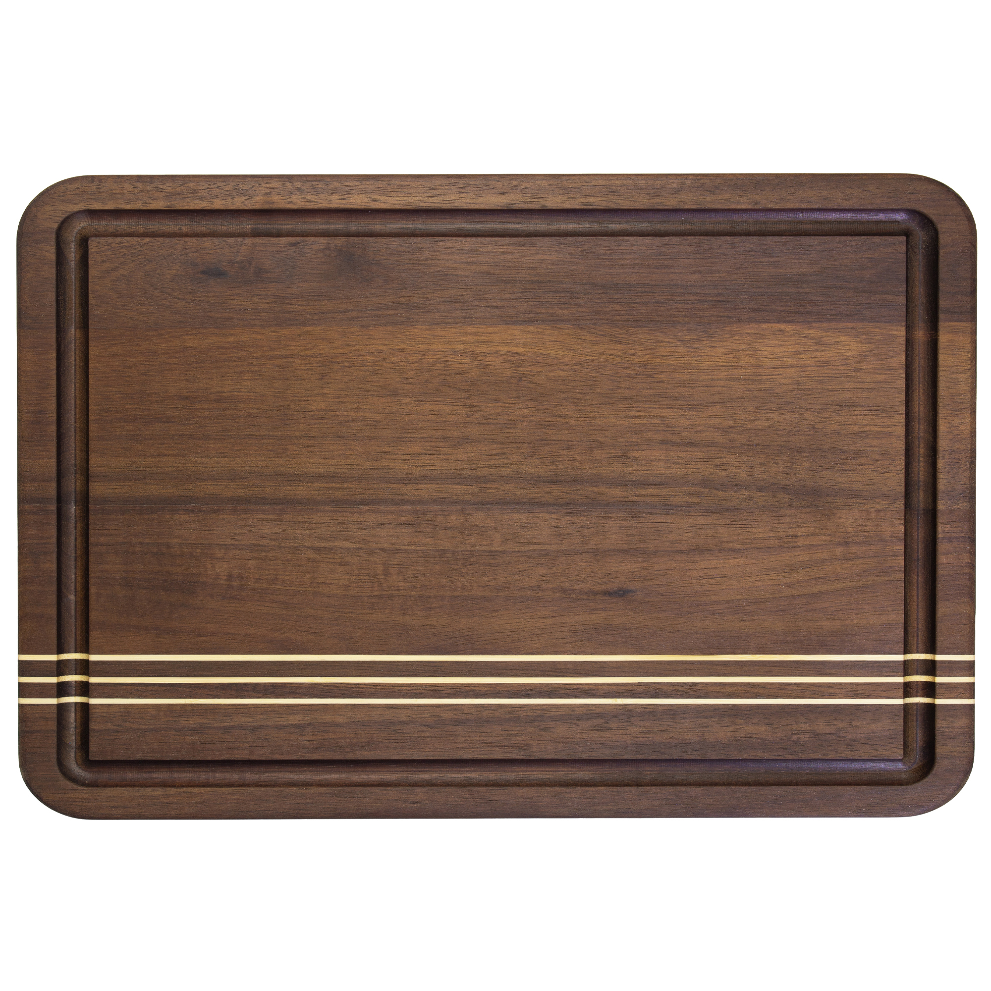 18" Rock & Branch® Dark Acacia Pinstripe Board 1