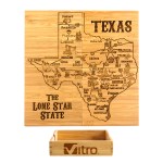 Texas Puzzle Coaster Set 1 Texas Puzzle Coaster Set 1