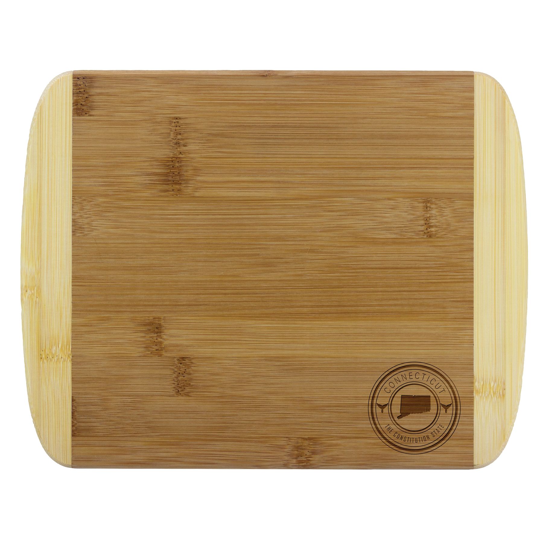 Connecticut State Stamp 2-Tone 11" Cutting Board 1 Connecticut State Stamp 2-Tone 11" Cutting Board 1