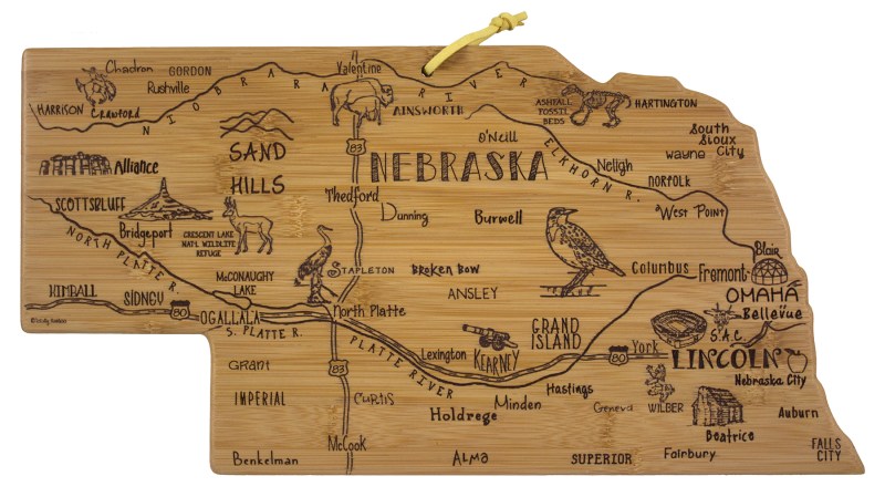 Destination Nebraska Cutting & Serving Board 1 Destination Nebraska Cutting & Serving Board 1