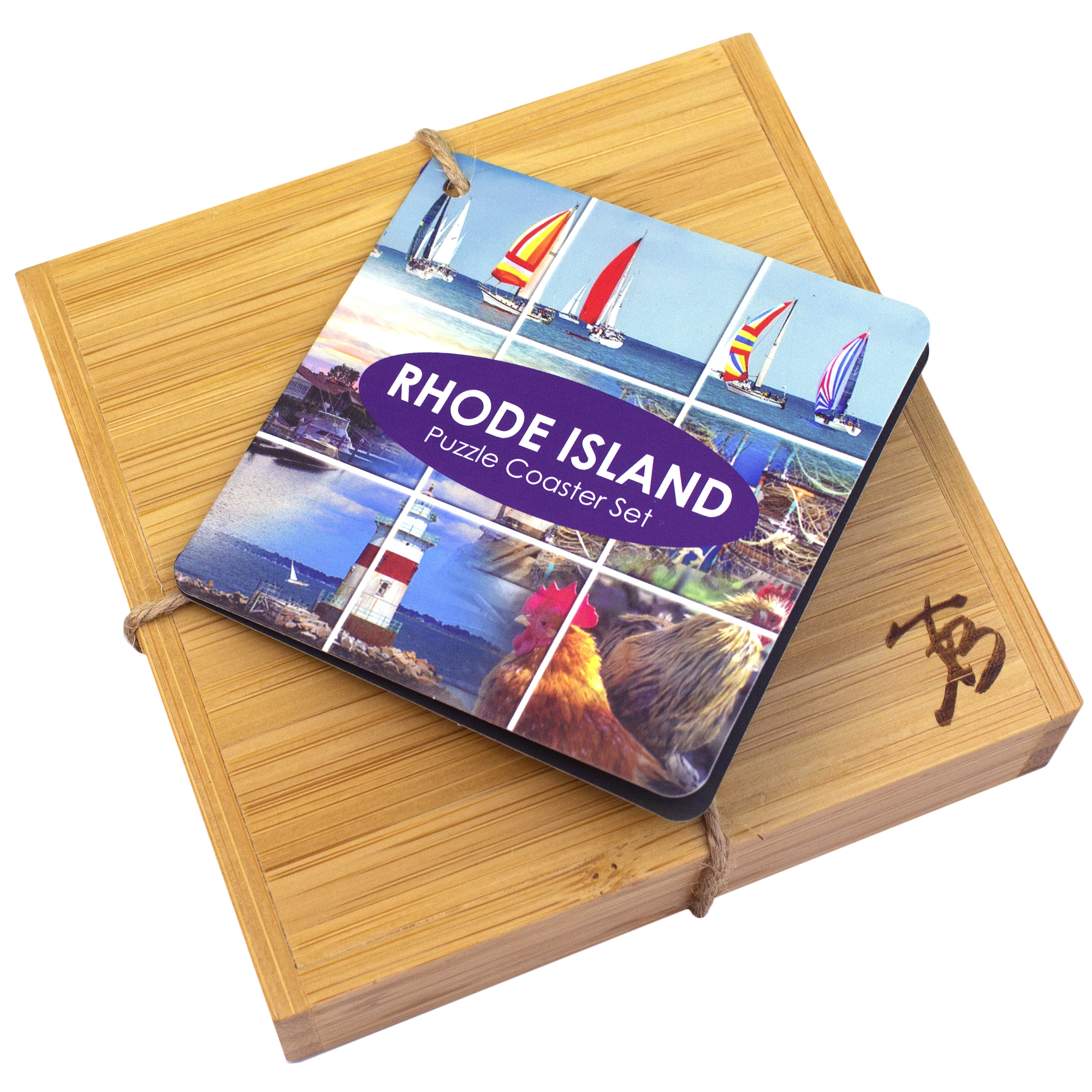 Rhode Island Puzzle Coaster Set 1