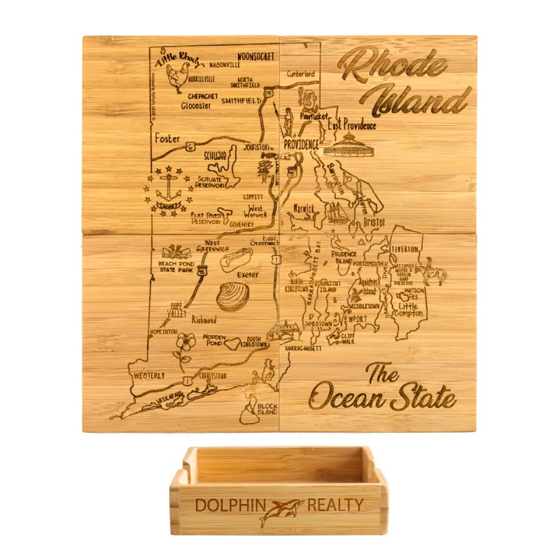Rhode Island Puzzle Coaster Set 1 Rhode Island Puzzle Coaster Set 1