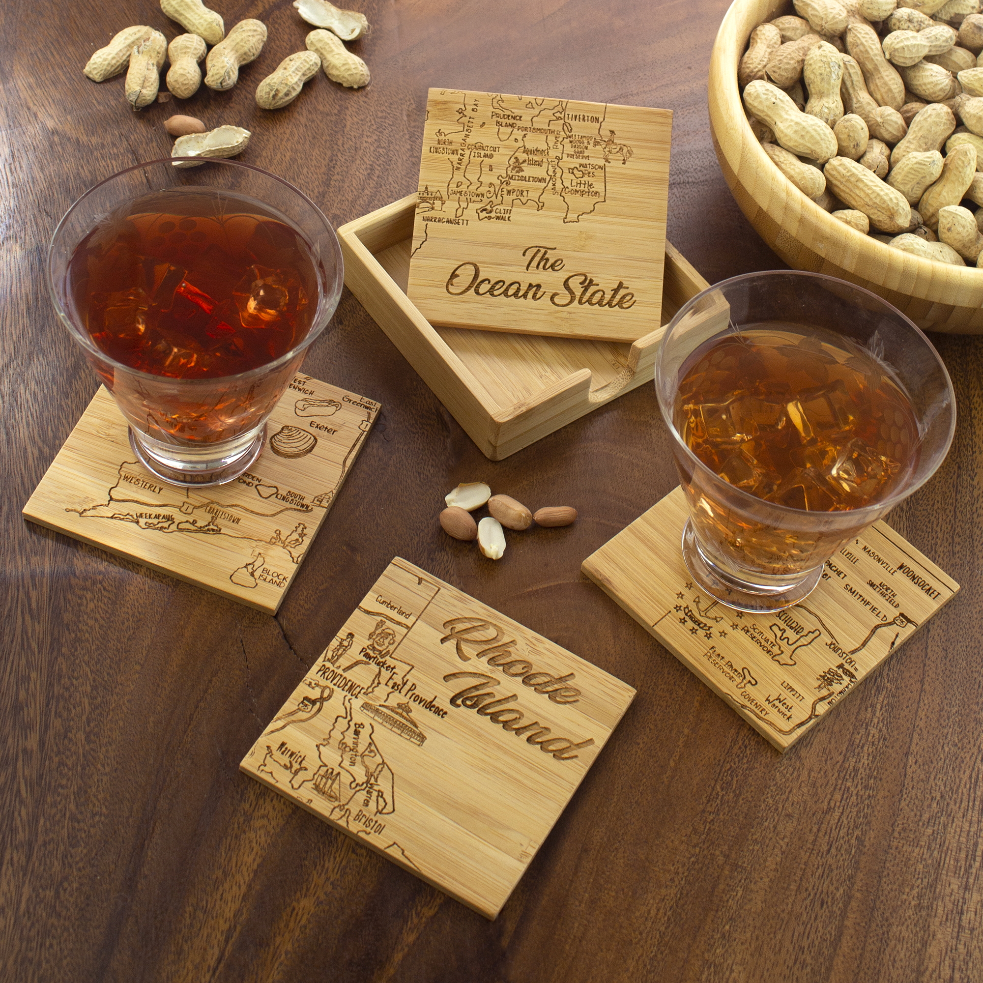 Rhode Island Puzzle Coaster Set 1