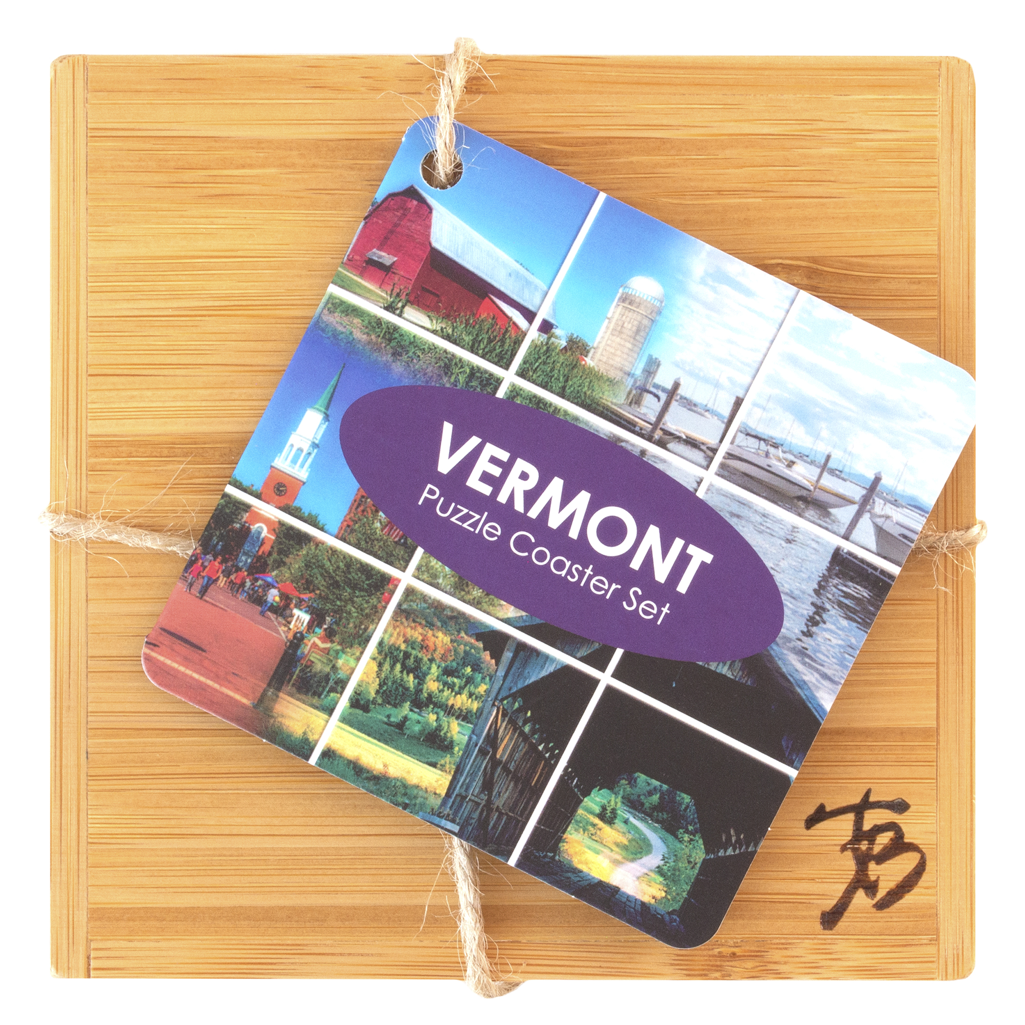 Vermont Puzzle Coaster Set 1