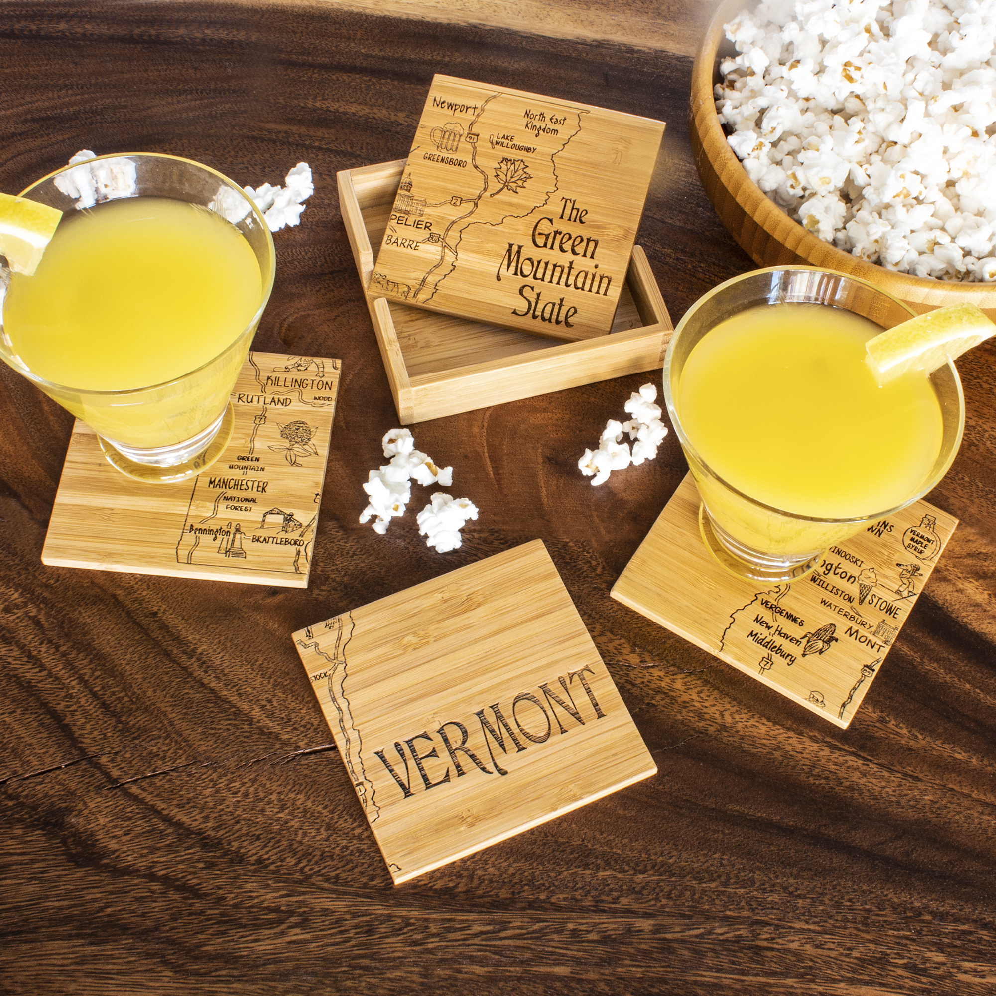 Vermont Puzzle Coaster Set 1