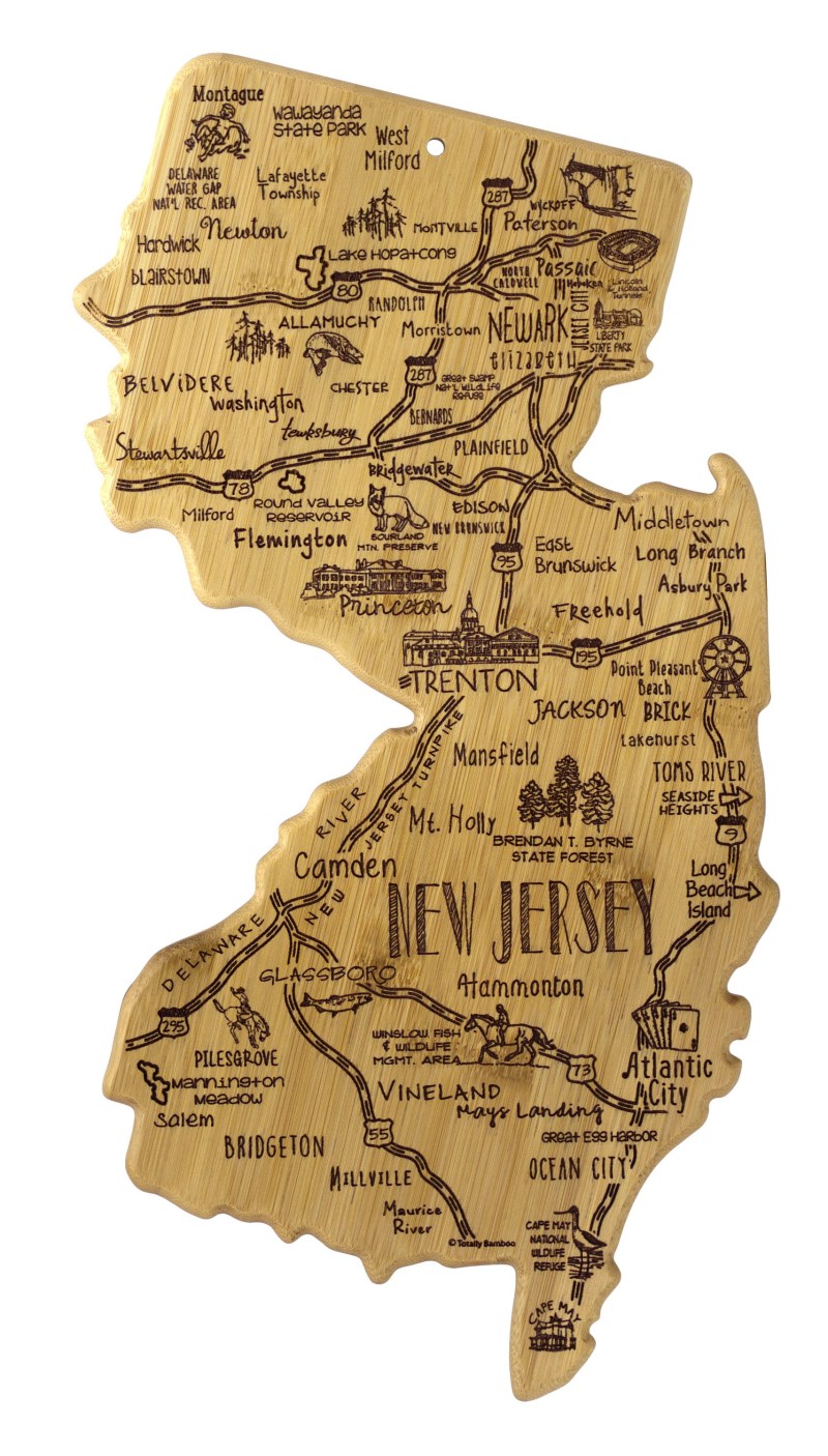Destination New Jersey Cutting & Serving Board 1 Destination New Jersey Cutting & Serving Board 1