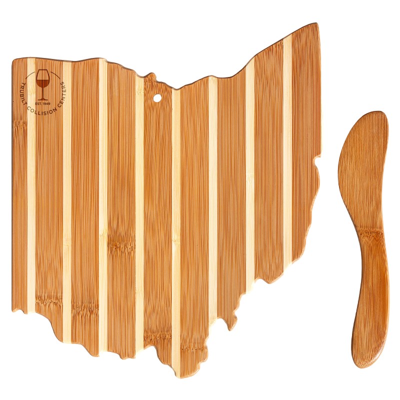 Ohio Charcuterie Board with Spreader Knife Gift Set 1 Ohio Charcuterie Board with Spreader Knife Gift Set 1
