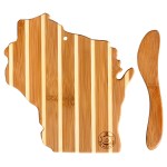 Wisconsin Charcuterie Board with Spreader Knife Gift Set 1 Wisconsin Charcuterie Board with Spreader Knife Gift Set 1