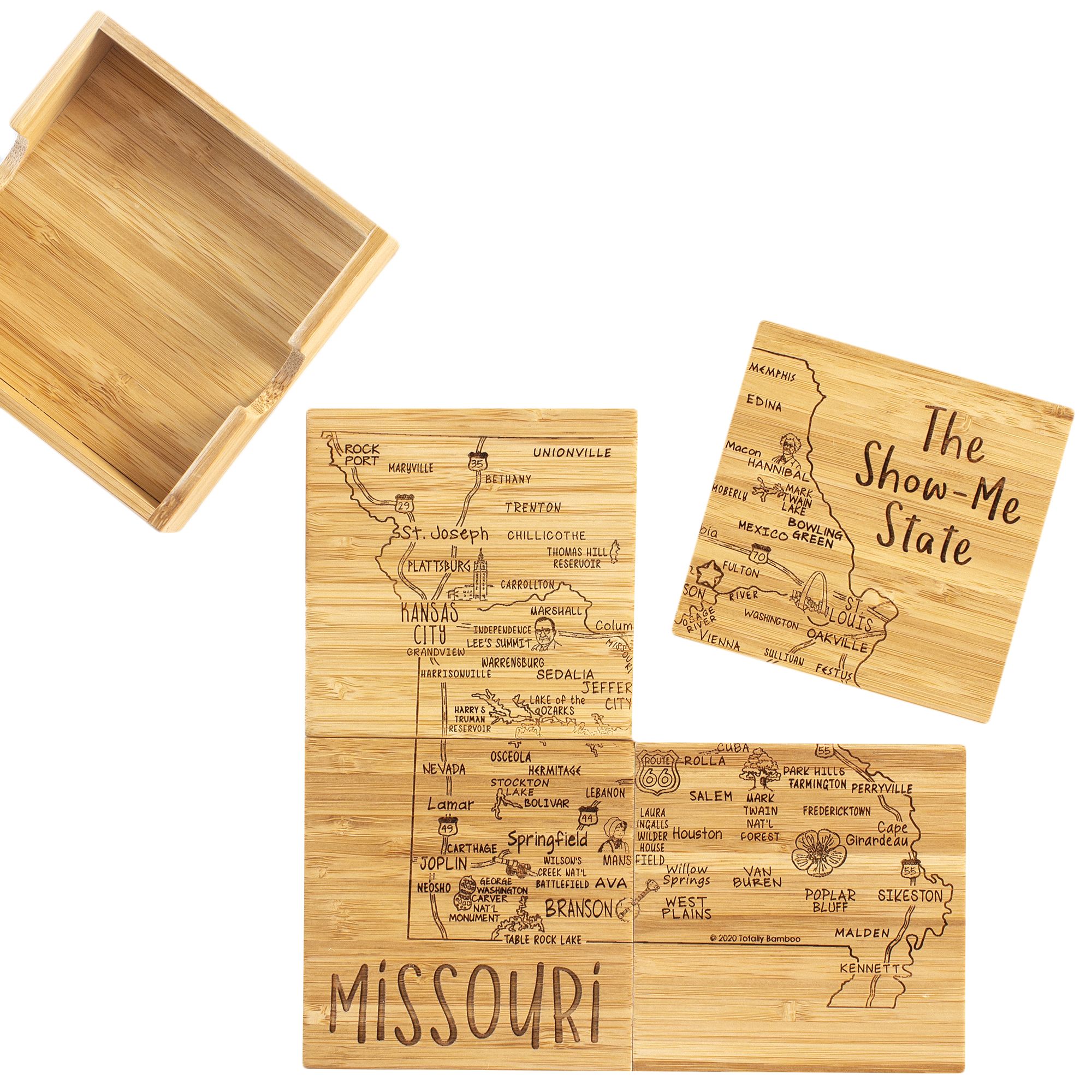 Missouri Puzzle Coaster Set 1