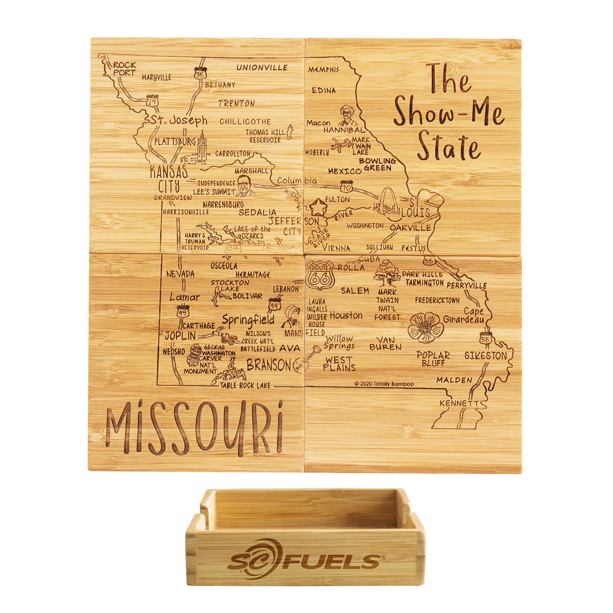 Missouri Puzzle Coaster Set 1