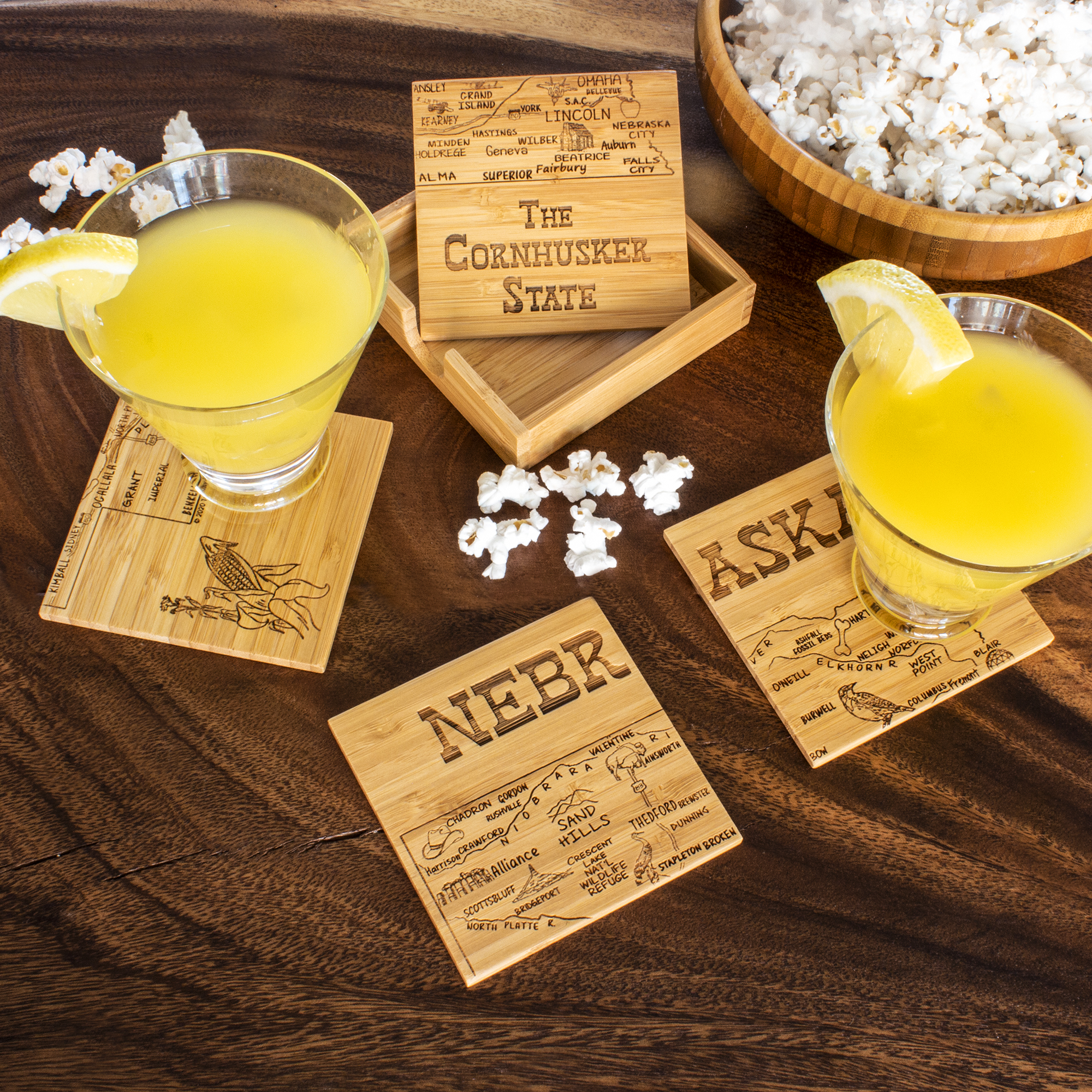 Nebraska Puzzle Coaster Set 1