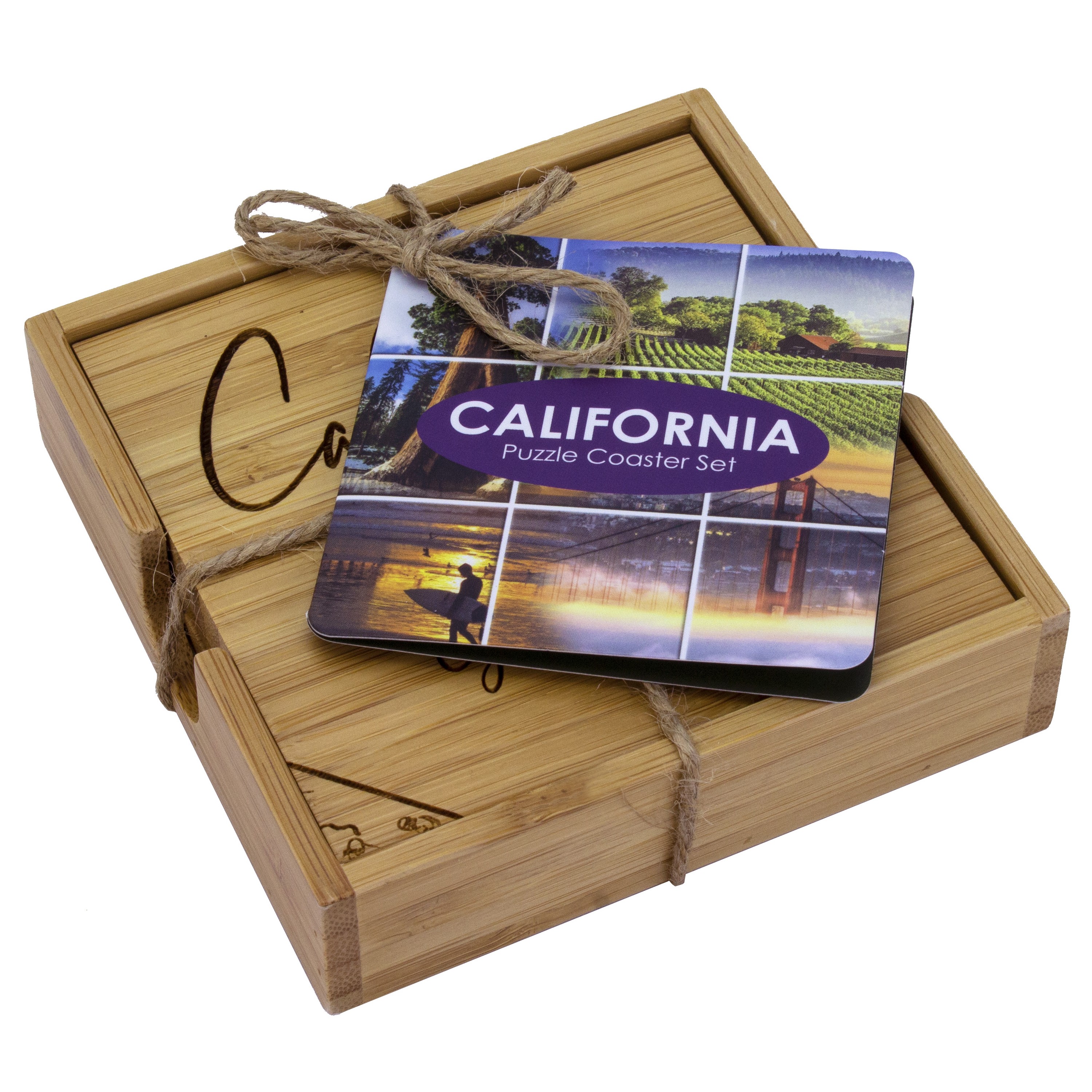 California Puzzle Coaster Set 1