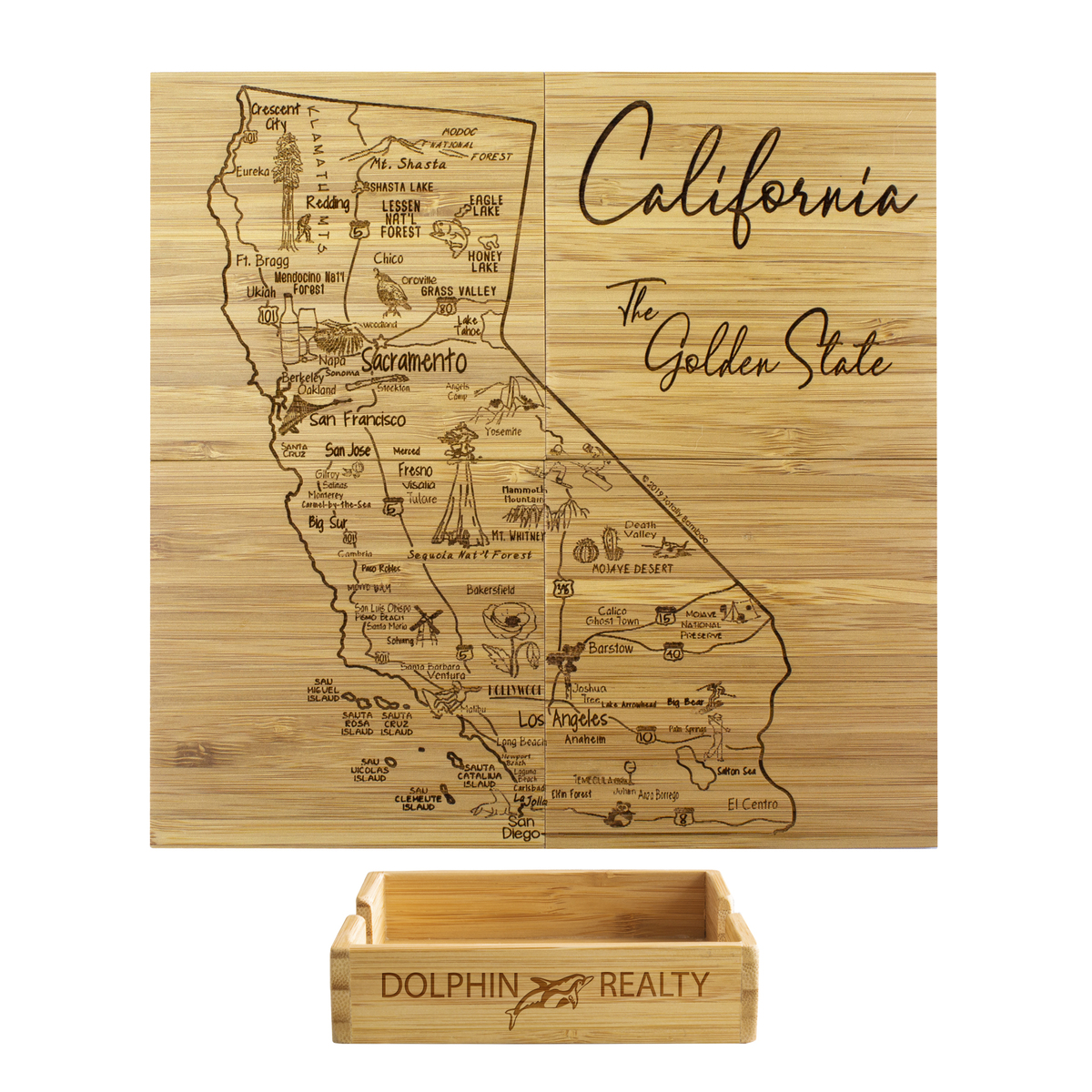 California Puzzle Coaster Set 1