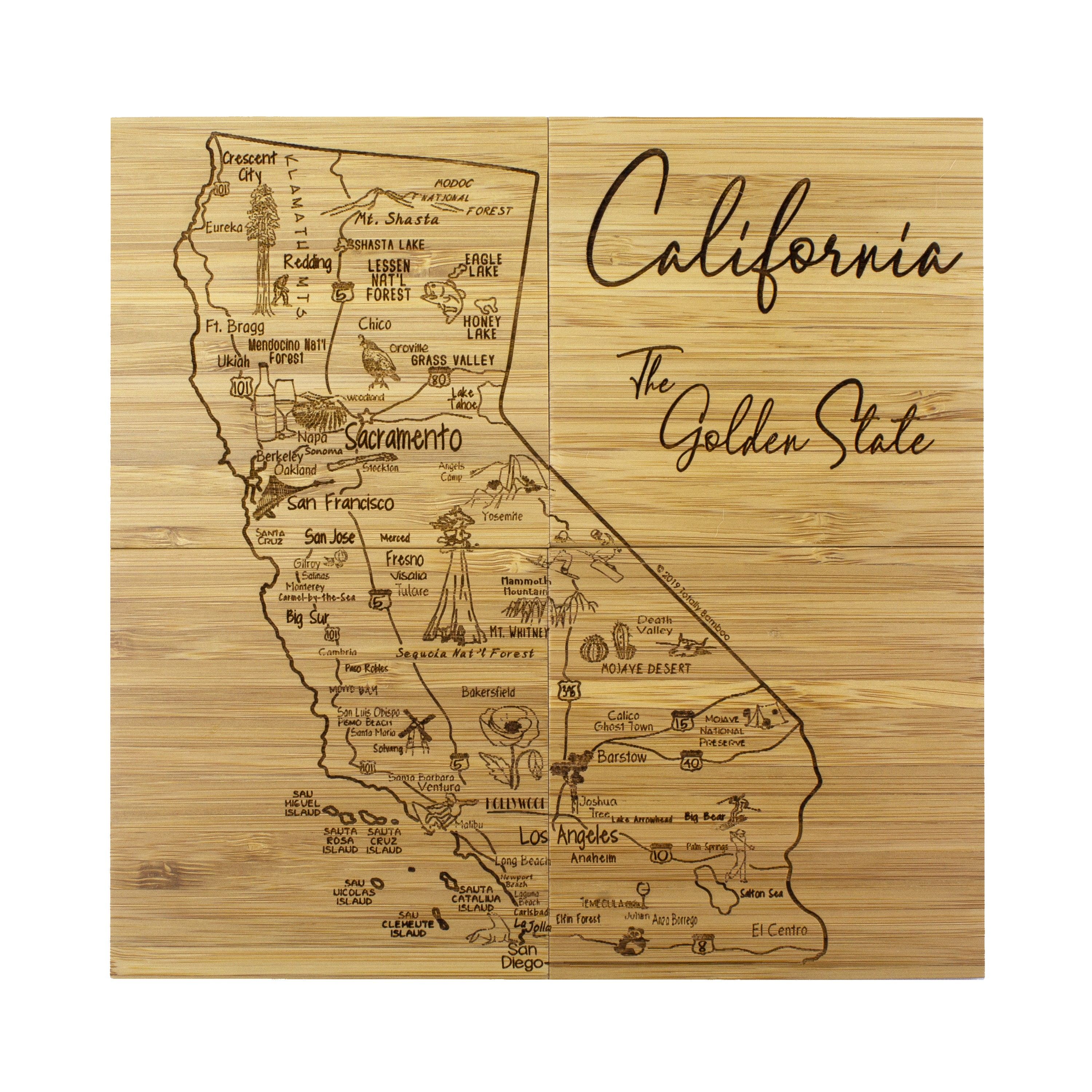California Puzzle Coaster Set 1