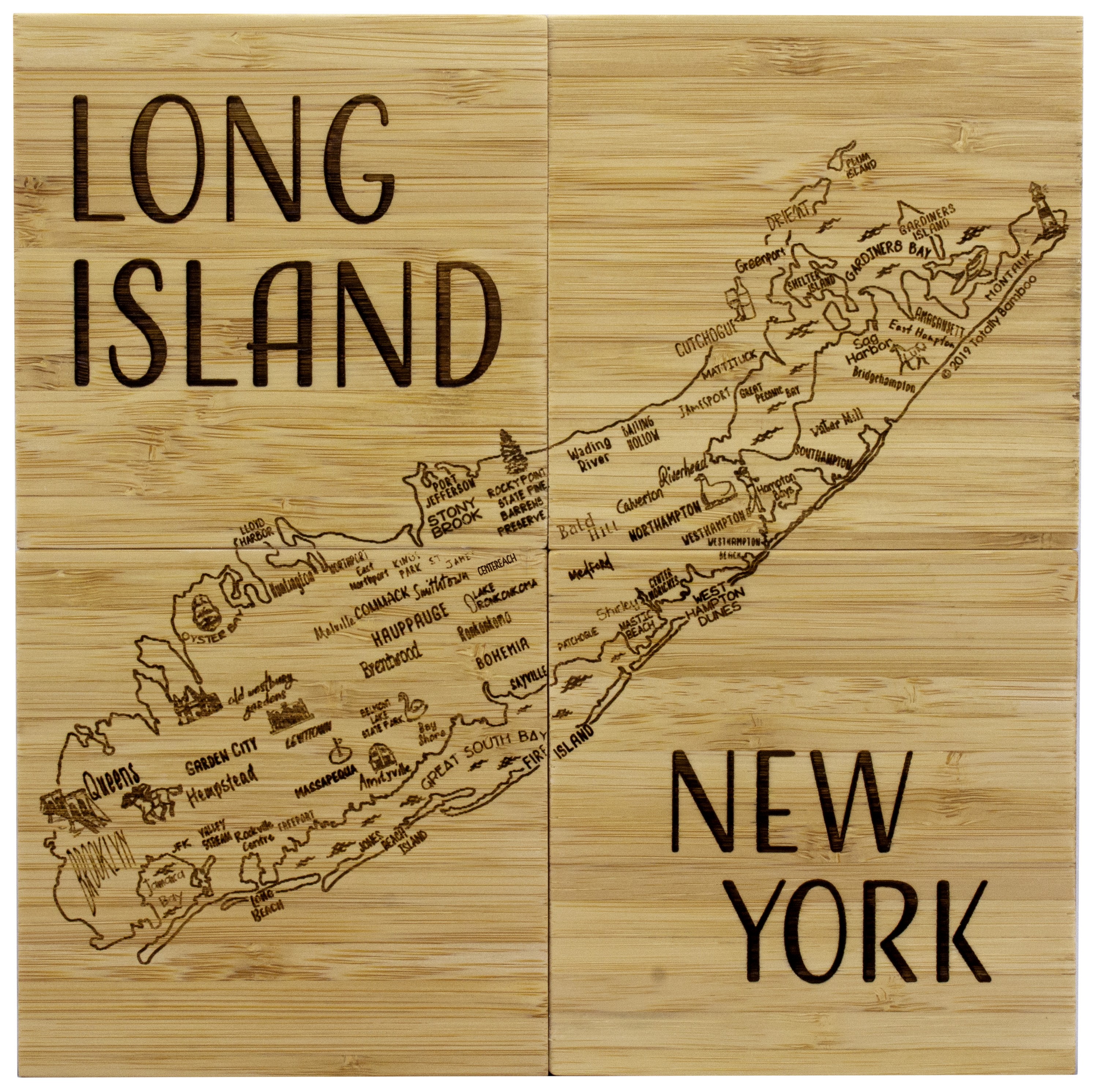 Long Island Puzzle Coaster Set 1