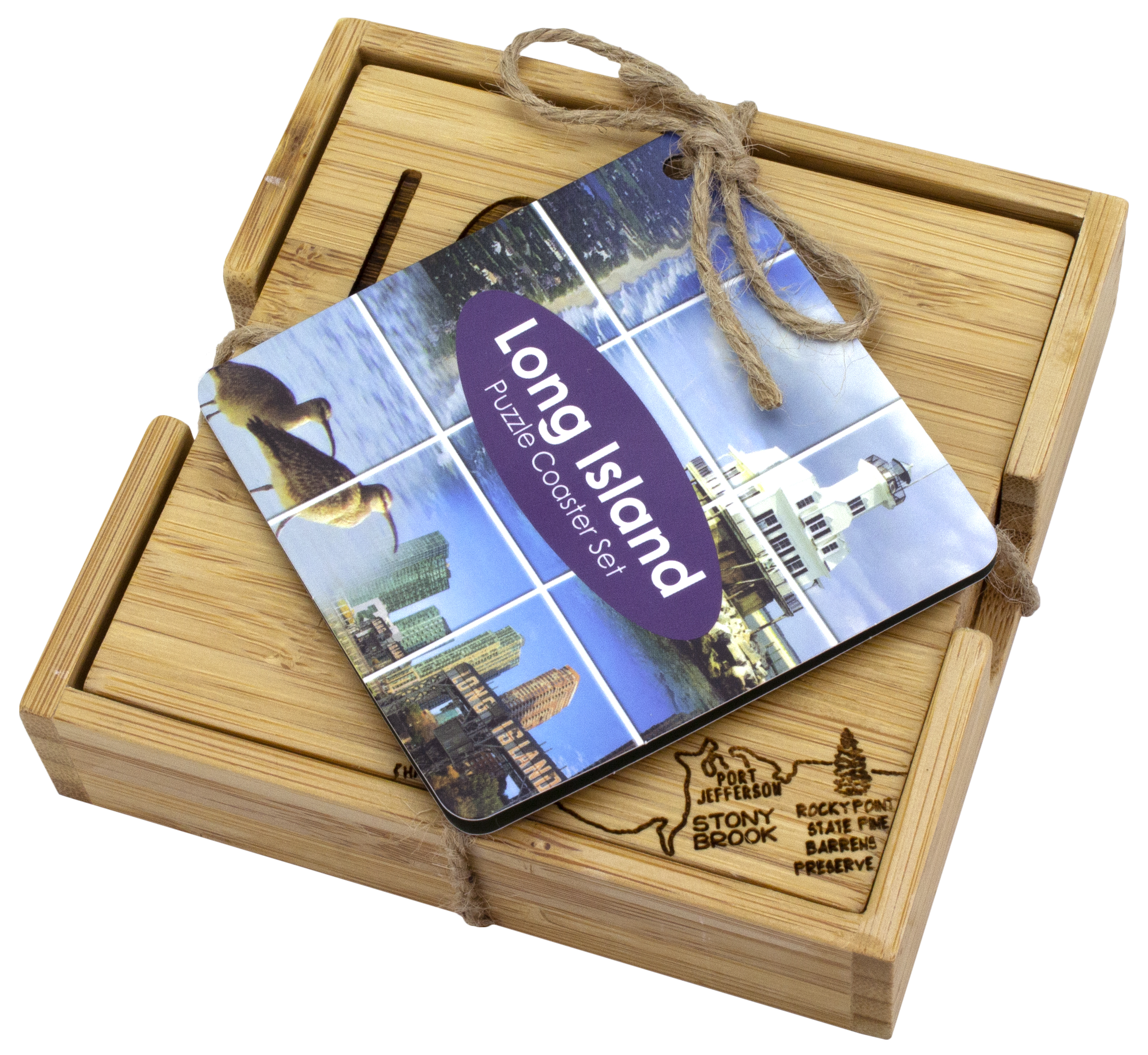 Long Island Puzzle Coaster Set 1