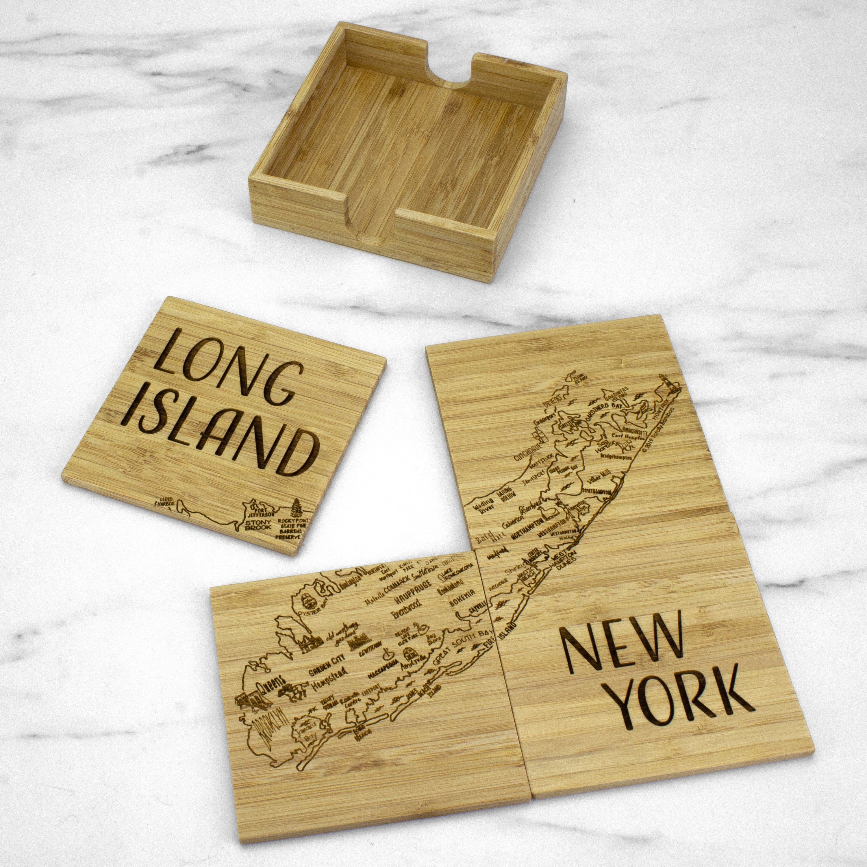 Long Island Puzzle Coaster Set 1