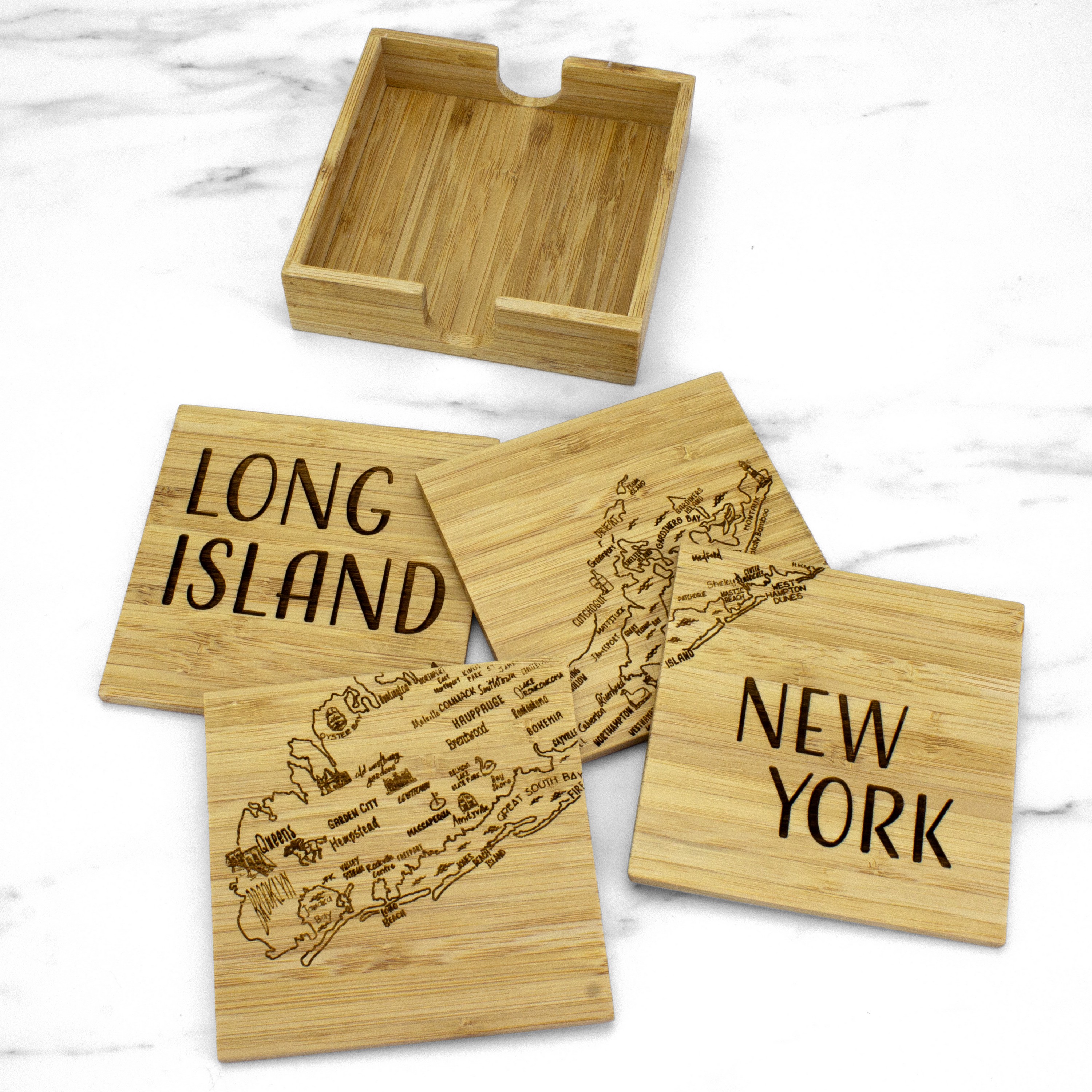 Long Island Puzzle Coaster Set 1