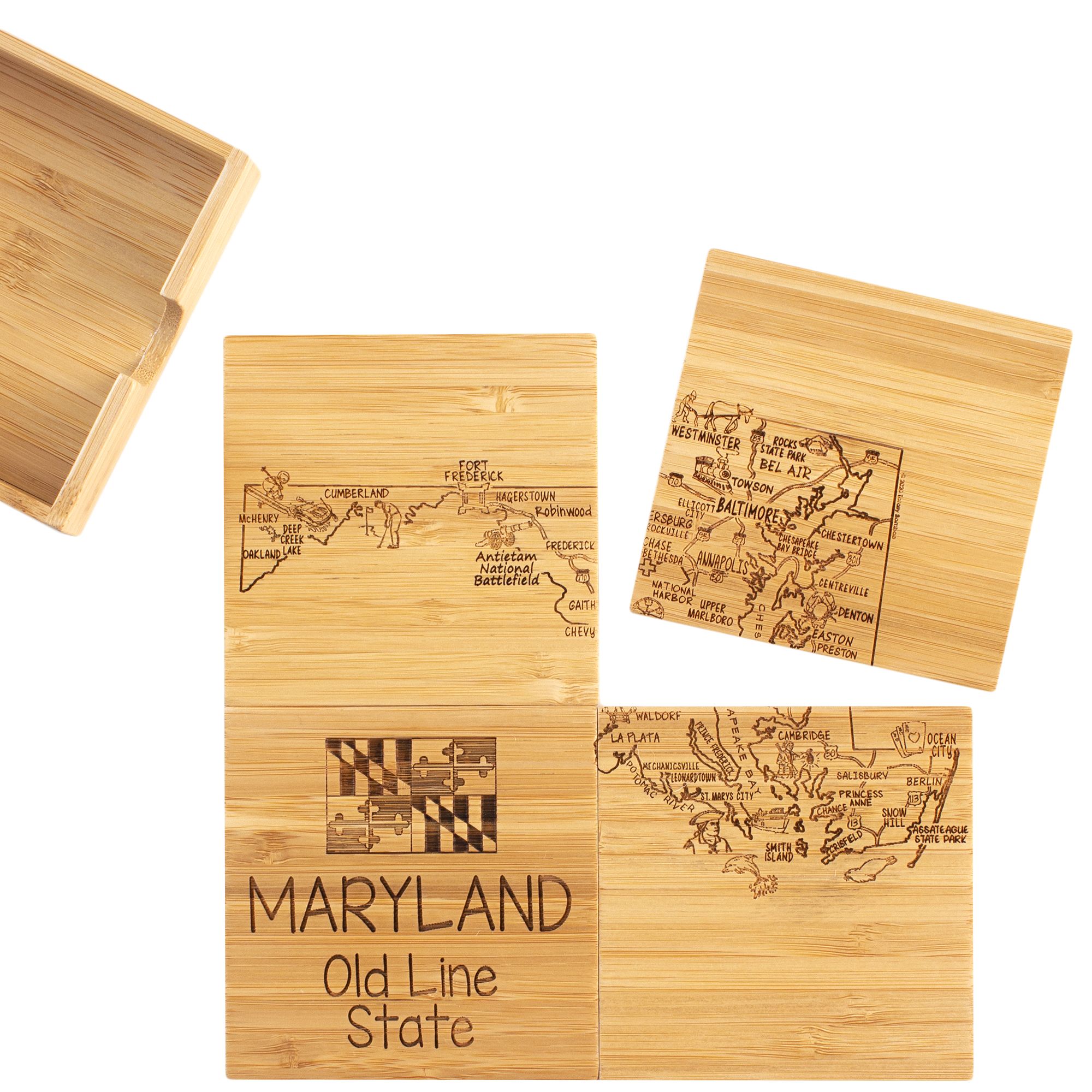 Maryland Puzzle Coaster Set 1