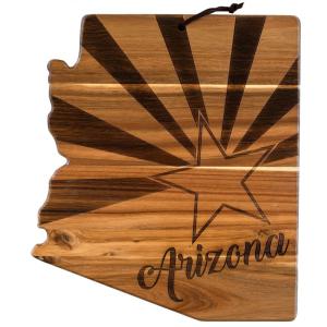 Rock & Branch® Origins Series Arizona State Shaped Wood Serving & Cutting Board 1 Rock & Branch® Origins Series Arizona State Shaped Wood Serving & Cutting Board 1