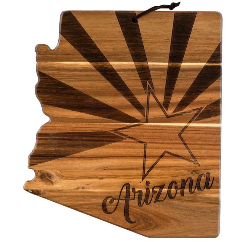 Rock & Branch® Origins Series Arizona State Shaped Wood Serving & Cutting Board 1 Rock & Branch® Origins Series Arizona State Shaped Wood Serving & Cutting Board 1