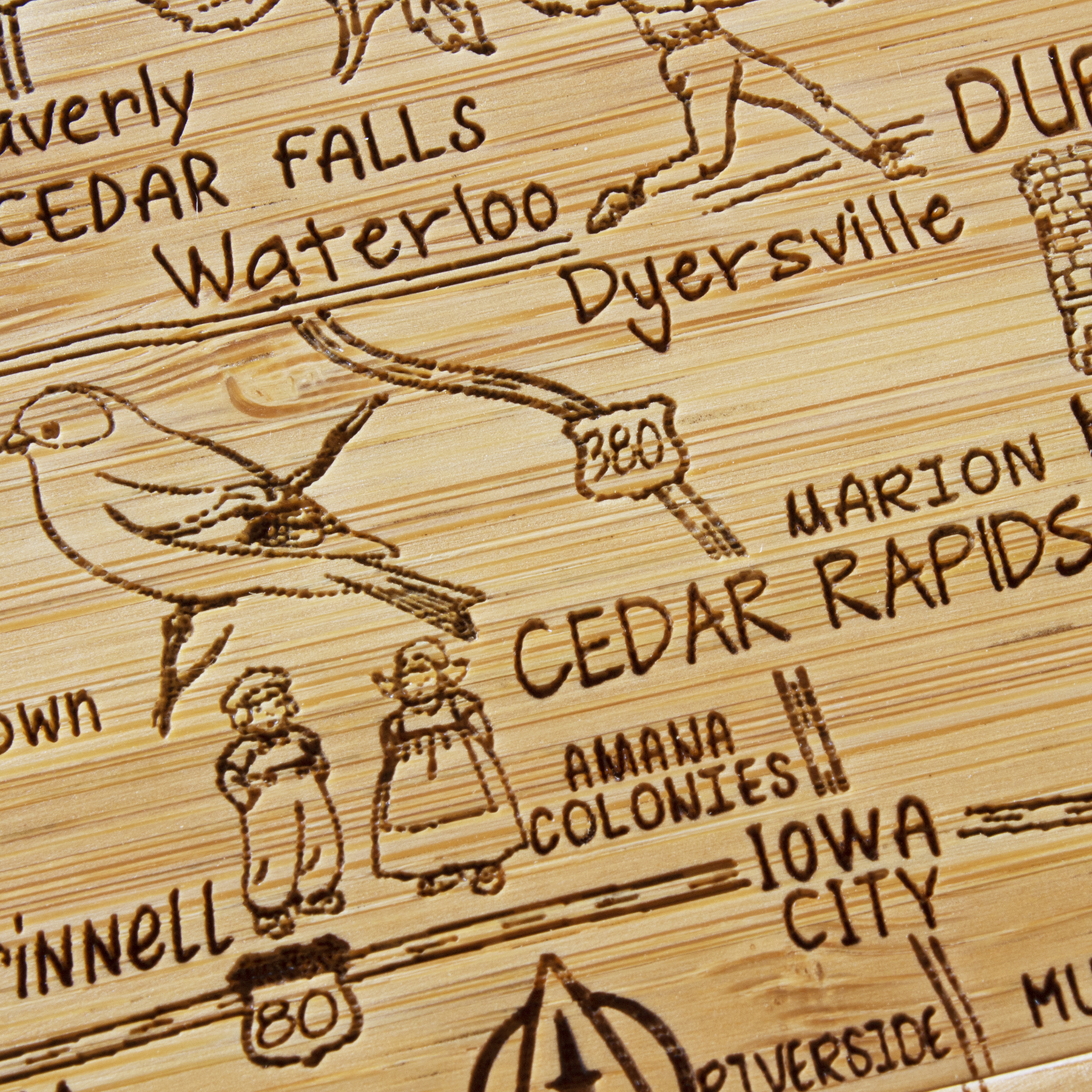 Iowa Puzzle Coaster Set 1