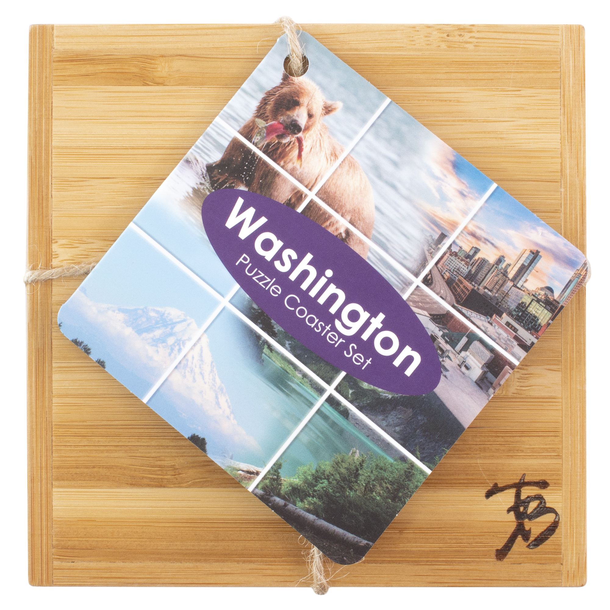 Washington Puzzle Coaster Set 1