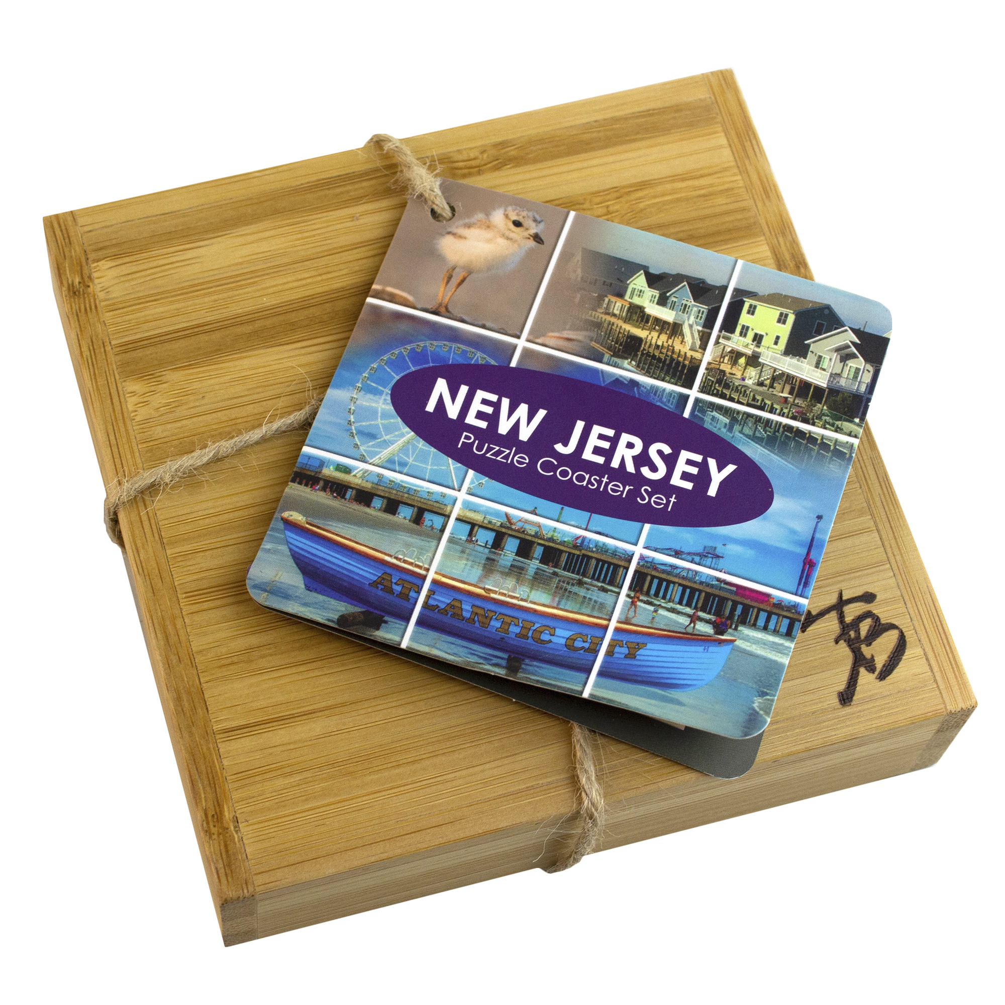 New Jersey Puzzle Coaster Set 1
