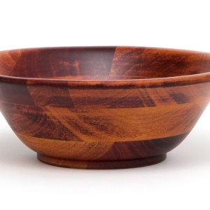 Lipper Cherry Finish Flared/ Footed 7" Bowl 1 Lipper Cherry Finish Flared/ Footed 7" Bowl 1