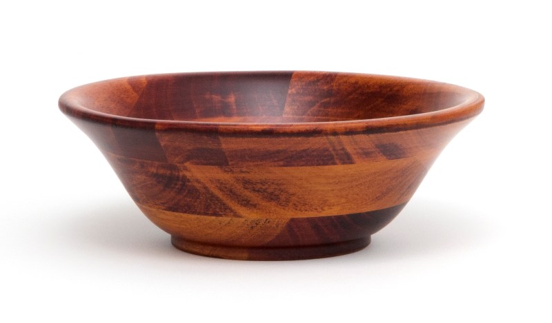 Lipper Cherry Finish Flared/ Footed 7" Bowl 1 Lipper Cherry Finish Flared/ Footed 7" Bowl 1