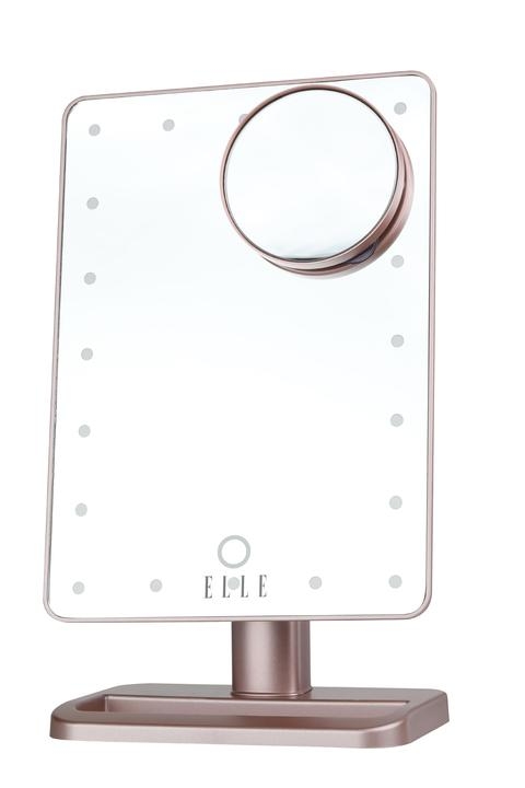 ELLE Rose Gold Vlogging Mirror w/Bluetooth® Speaker 1 ELLE Rose Gold Vlogging Mirror w/Bluetooth® Speaker 1