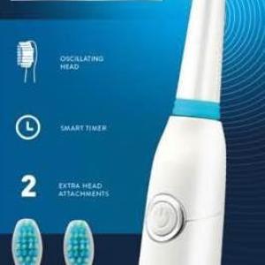 Vivitar® White Sonic Electric Rechargeable Toothbrush w/3 Brush Heads 1 Vivitar® White Sonic Electric Rechargeable Toothbrush w/3 Brush Heads 1