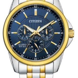 Citizen® Men%27s Quartz Stainless Steel Bracelet Watch w/Blue Dial 1 Citizen® Men%27s Quartz Stainless Steel Bracelet Watch w/Blue Dial 1
