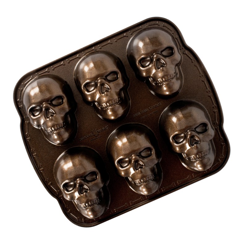 Nordic Ware Haunted Skull Cakelet Pan 2 Nordic Ware Haunted Skull Cakelet Pan 2