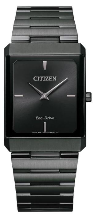 Citizen® Stiletto Tank Unisex/Large Black Eco-Drive® Watch w/Black Dial 1 Citizen® Stiletto Tank Unisex/Large Black Eco-Drive® Watch w/Black Dial 1
