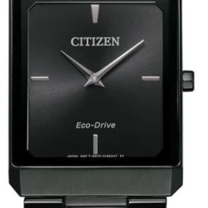 Citizen® Stiletto Tank Unisex/Large Black Eco-Drive® Watch w/Black Dial 1 Citizen® Stiletto Tank Unisex/Large Black Eco-Drive® Watch w/Black Dial 1