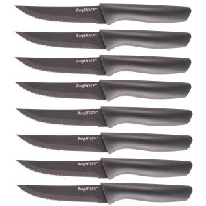 BergHoff 8Pc Serrated Steak Knife Set, Gray 2 BergHoff 8Pc Serrated Steak Knife Set, Gray 2