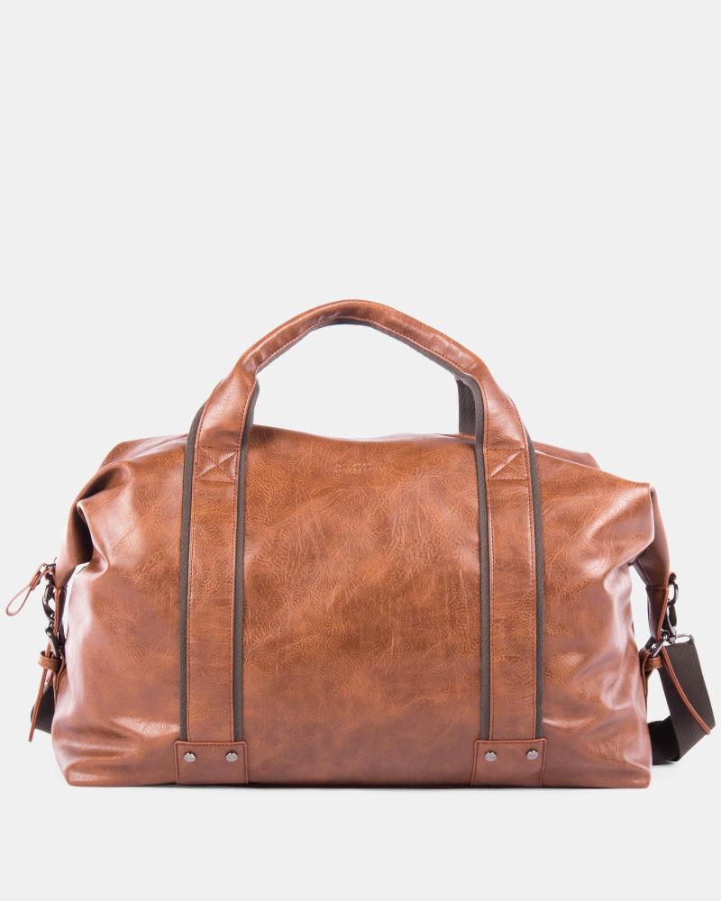 Bugatti Valentino Duffle Bag-Vegan Leather-Cognac 2 Bugatti Valentino Duffle Bag-Vegan Leather-Cognac 2