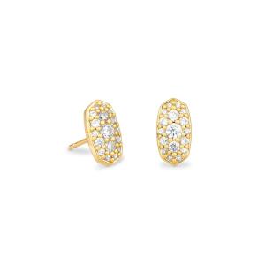 Kendra Scott Grayson White Crystal Stud Earrings 2 Kendra Scott Grayson White Crystal Stud Earrings 2