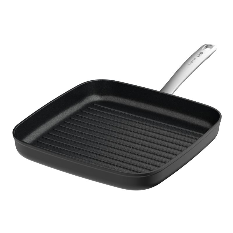 BergHoff Leo Graphite 11" Recycled Alum Ceramic Ns Grill Pan 2 BergHoff Leo Graphite 11" Recycled Alum Ceramic Ns Grill Pan 2