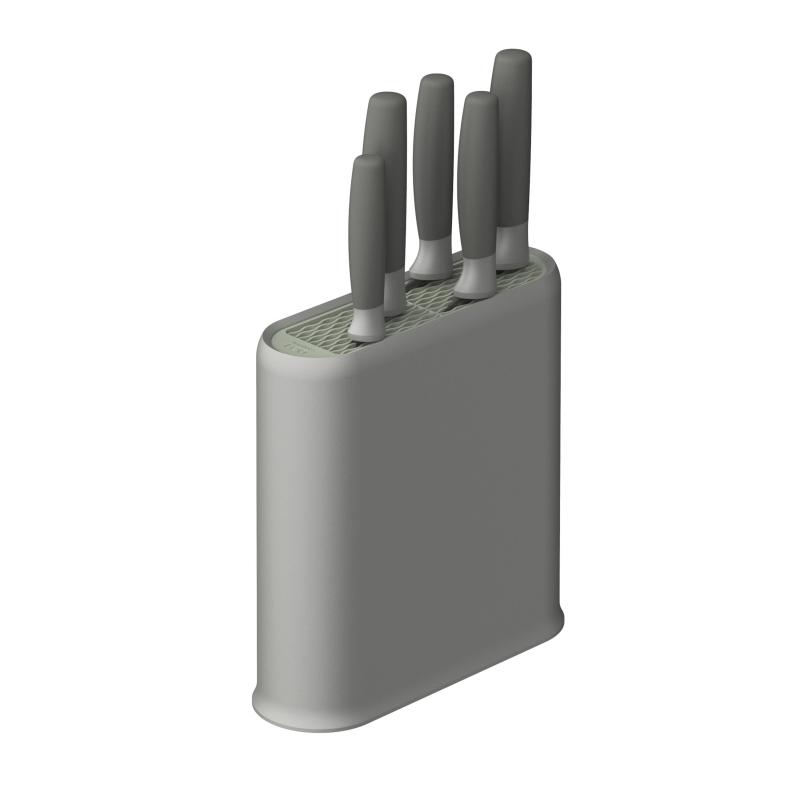 BergHoff Leo 6Pc Cutlery Set/Universal Knife Block 2 BergHoff Leo 6Pc Cutlery Set/Universal Knife Block 2