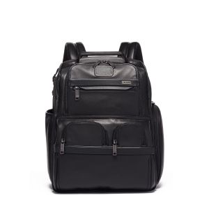 TUMI™ Alpha 3 Compact Laptop Leather Briefcase Pack® 2 TUMI™ Alpha 3 Compact Laptop Leather Briefcase Pack® 2