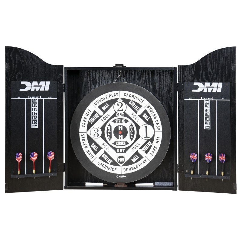 Escalade Sports Dmi Sports - Black Recreational Dartboard Cabinet 2 Escalade Sports Dmi Sports - Black Recreational Dartboard Cabinet 2