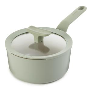 BergHoff Leo Balance 7" Alum Ns Covered Saucepan, Sage, 2.11Qt 2 BergHoff Leo Balance 7" Alum Ns Covered Saucepan, Sage, 2.11Qt 2