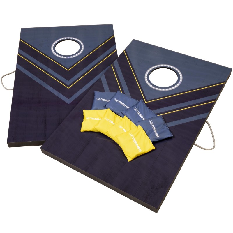 Escalade Sports Triumph Sports - Led 2 X 3-Foot Cornhole, Dark Blue & Yellow 2 Escalade Sports Triumph Sports - Led 2 X 3-Foot Cornhole, Dark Blue & Yellow 2