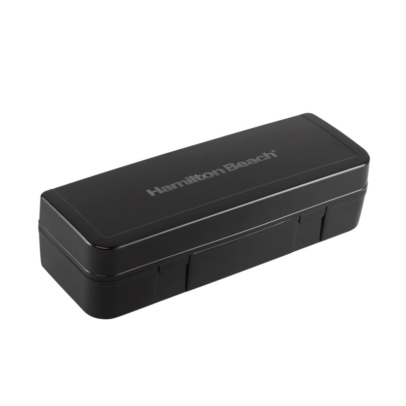 Hamilton Beach Electric Knife Set w/Cool-Touch Ergonomic Handle, Stainless Steel Blades, Fork And 2 Hamilton Beach Electric Knife Set w/Cool-Touch Ergonomic Handle, Stainless Steel Blades, Fork And 2