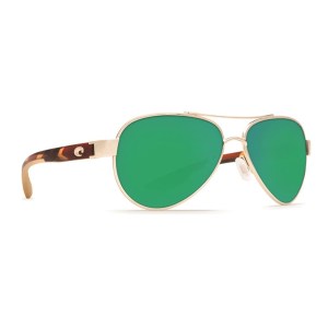 Costa Del Mar Loreto Sunglasses - (Frame) Rose Gold; (Lens) Green Mirror, 580P 2 Costa Del Mar Loreto Sunglasses - (Frame) Rose Gold; (Lens) Green Mirror, 580P 2