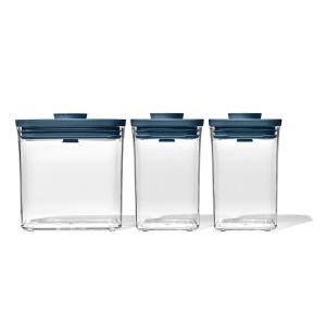 OXO Good Grips 3Pc Pop Everyday Container Set Storm Blue 2 OXO Good Grips 3Pc Pop Everyday Container Set Storm Blue 2