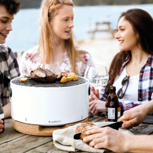 BergHoff Tabletop Bbq - White 13.75 X 8.75" 2 BergHoff Tabletop Bbq - White 13.75 X 8.75" 2