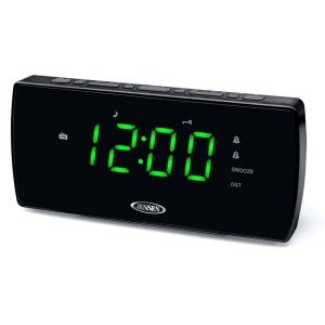 Jensen® AM/FM Clock Radio w/ Dual Alarm, Auto Time Set/Restore, Battery Backup & Aux Input 1 Jensen® AM/FM Clock Radio w/ Dual Alarm, Auto Time Set/Restore, Battery Backup & Aux Input 1